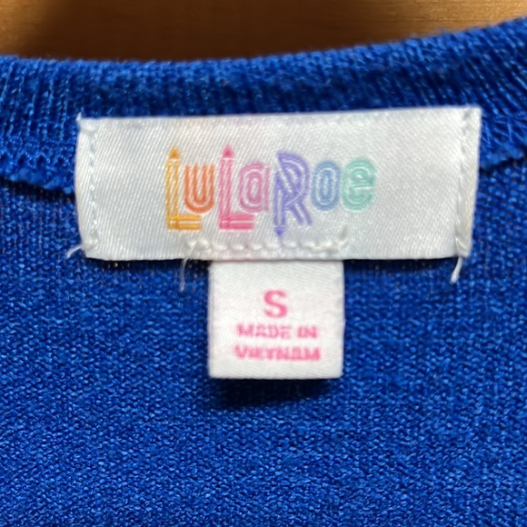 EUC Lularoe Cobalt Blue Sarah Small - Picture 2 of 5